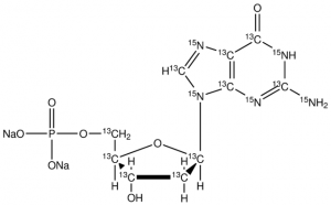 2-Deoxyguanosine-13C10,15N5 5-monophosphate disodium salt solution 