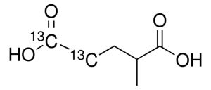2-Methylglutaric-4,5-13C2 acid solution 