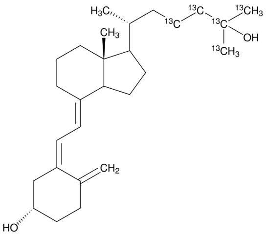25-Hydroxyvitamin D3-23,24,25,26,27-13C5 solution 