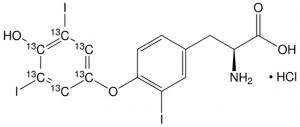 3,3,5-Triiodothyronine-(diiodophenyl-13C6) hydrochloride 