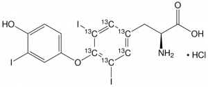 3,3,5-Triiodothyronine-(tyrosine phenyl-13C6) hydrochloride 