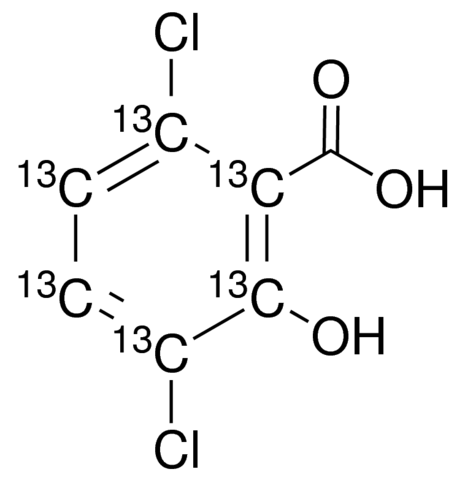 3,6-Dichloro-2-hydroxybenzoic acid-(phenyl-13C6) 