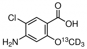 4-Amino-5-chloro-2-(methoxy-13C, d3)-benzoic acid 