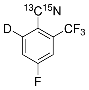 4-Fluoro-2-trifluoromethyl benzo-6-d1-nitrile-13C, 15N 