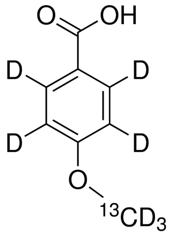4-Methoxy-13C, d3-benzoic-2,3,5,6-d4 acid 
