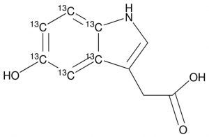 5-Hydroxyindole-3a,4,5,6,7,7a-13C6-3-acetic acid 