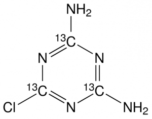 6-Chloro-2,4-diamino-1,3,5-triazine-13C3 