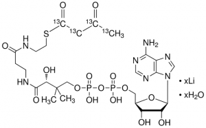Acetoacetyl-13C4 coenzyme A lithium salt hydrate 