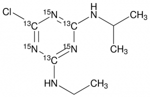 Atrazine-(triazyl-13C3,15N3) 