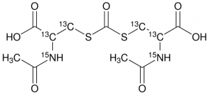 Bis(N-acetyl-DL-cysteinyl-2,3-13C2,15N)carbonyl 