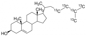Cholesterol-23,24,25,26,27-13C5 