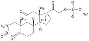 Cortisone-2,3,4-13C3 21-sulfate sodium salt solution 