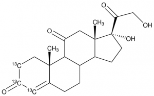 Cortisone-2,3,4-13C3 solution 