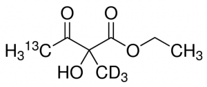 Ethyl 2-hydroxy-2-methyl-d3-3-oxobutanoate-4-13C 