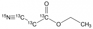 Ethyl cyano-13C, 15N-acetate-1,2-13C2 