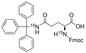 Fmoc-Gln-(Trt)-OH-15N2 