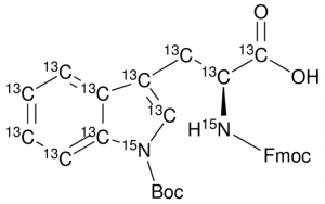 Fmoc-Trp(Boc)-OH-13C11, 15N2 