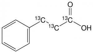Hydrocinnamic acid-1,2,313C3 
