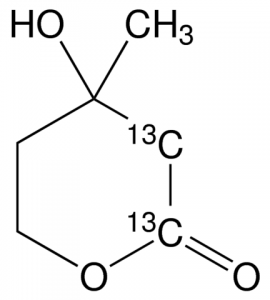 Mevalonolactone-1,2-13C2 