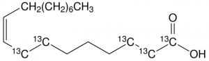 Oleic acid-1,2,3,7,8-13C5 