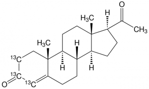 Progesterone-2,3,4-13C3 