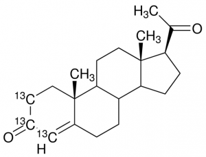 Progesterone-2,3,4-13C3 solution 