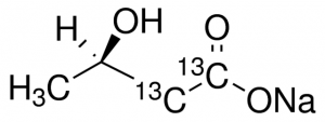 Sodium D-3-hydroxybutyrate-1,2-13C2 