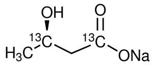 Sodium D-3-hydroxybutyrate-1,3-13C2 
