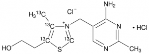 Thiamine-(4-methyl-13C-thiazol-5-yl-13C3) hydrochloride 