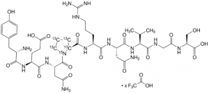 Tyr-Glu-Asn-(Pro-13C5,15N)-Arg-Asn-Val-Gly-Ser trifluoroacetate salt 