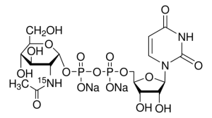 Uridine diphospho-a-N-acetyl-D-glucosamine-15N, disodium salt 