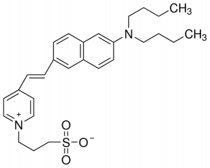 4-(2-(6-(Dibutylamino)-2-naphthalenyl)ethenyl)-1-(3-sulfopropyl)pyridinium hydroxide inner salt 