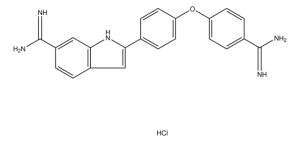 p-Amidinophenyl p-(6-amidino-2-indolyl)phenyl ether dihydrochloride 