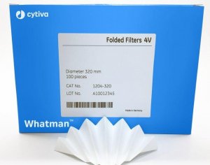 Whatman Prepleated Qualitative Filter Paper, Grade 4V WHA12040185