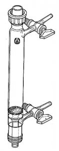 Filter funnel with drip-tip and two side-arms each equipped with a glass stopcock Z220140-1EA