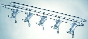 Synthware all-glass vacuum/inert gas manifold with hollow high vacuum stopcocks SYNM431003-1EA