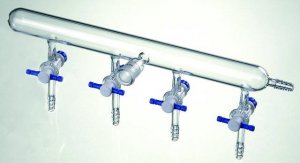 Synthware nitrogen/argon line manifold with PTFE stopcocks SYNM541044-1EA