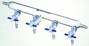 Synthware nitrogen/argon line manifold with PTFE stopcocks SYNM211042-1EA