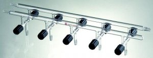 Synthware Vacuum/Inert Gas Manifold with double bank and high vacuum valves SYNM471004-1EA