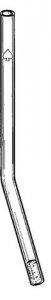 Ace gas dispersion tube with porous fritted glass tip, 15 bend 