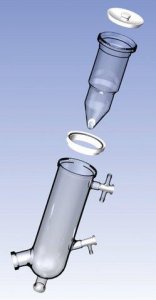 Ace rotary evaporator condenser complete "C" assembly Z682098-1EA