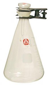Aldrich combustion apparatus flask, with stopper and pinch clamp Z568694-1EA