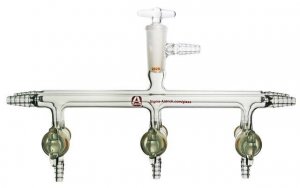 Aldrich dual bank manifold with glass stopcocks and vacuum-gauge port Z202673-1EA