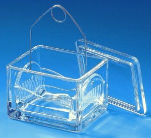 BRAND glass staining trough with lid BR472200-10EA