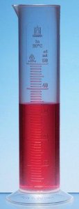 BRAND graduated cylinder low form embossed scale BR41620-10EA