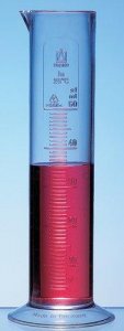BRAND graduated cylinder low form embossed scale BR41648-5EA