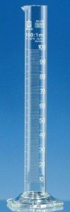 BRAND SILBERBRAND Class B glass measuring cylinders, tall form BR31720-2EA