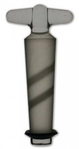 Glass stopcock plug, double oblique 4 mm bore, for vacuum manifolds Z681504-1EA