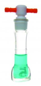 KIMBLE KIMAX Heavy duty volumetric wide-mouth flask with PTFE stopper DWK92812F-5-6EA