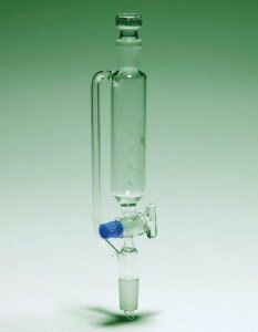 Pyrex Addition funnel, graduated, pressure equalising, cylindrical with PTFE key SLW443540-1EA